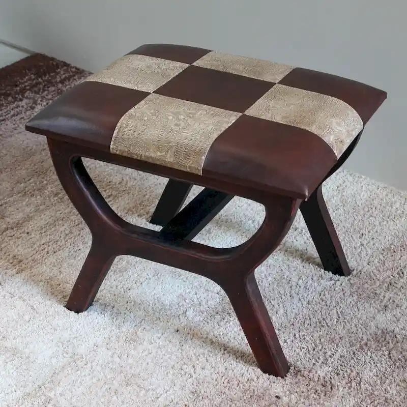 International Caravan Carmel Rectangular Vanity Stool