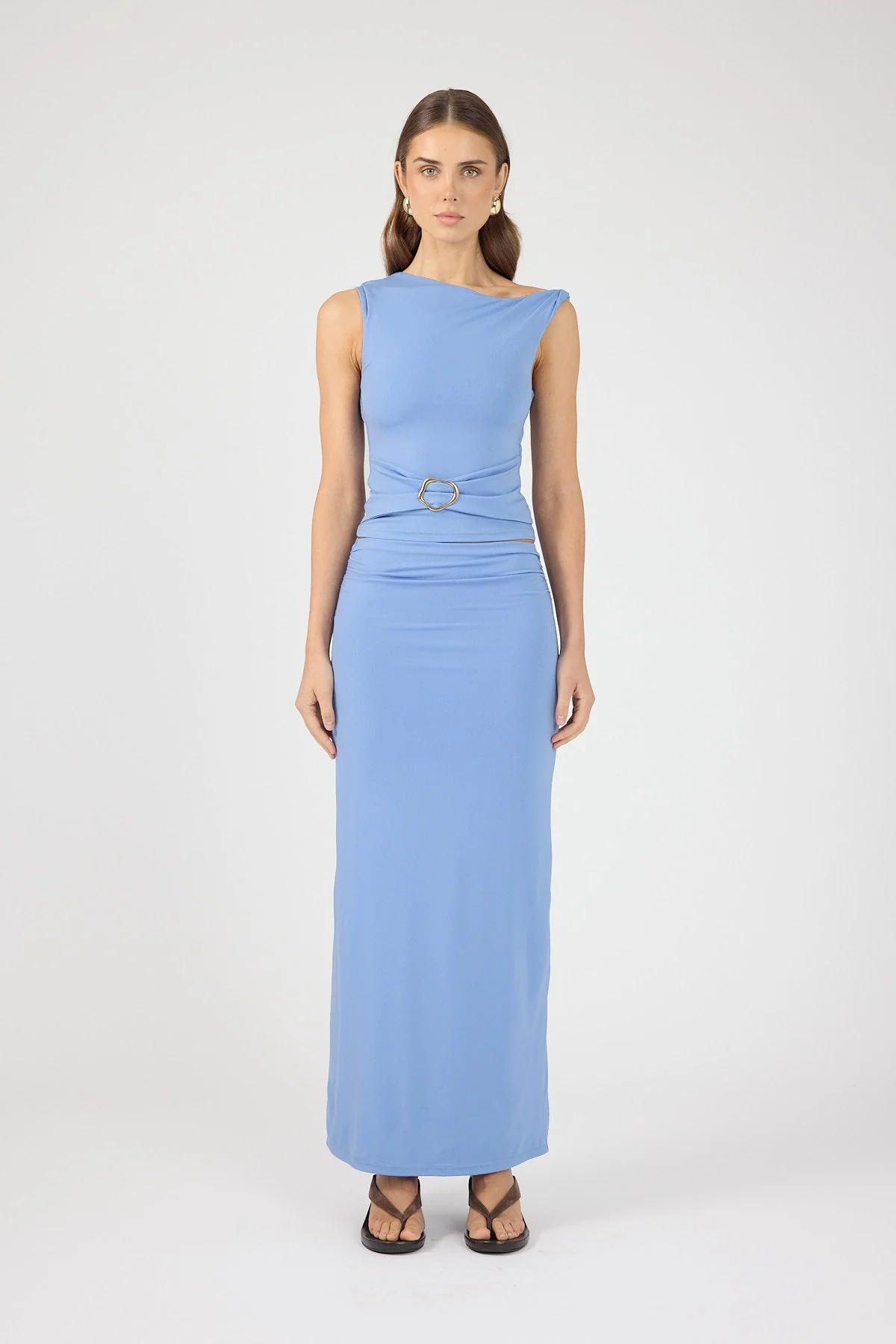 Maxi Skirt Periwinkle Blue
