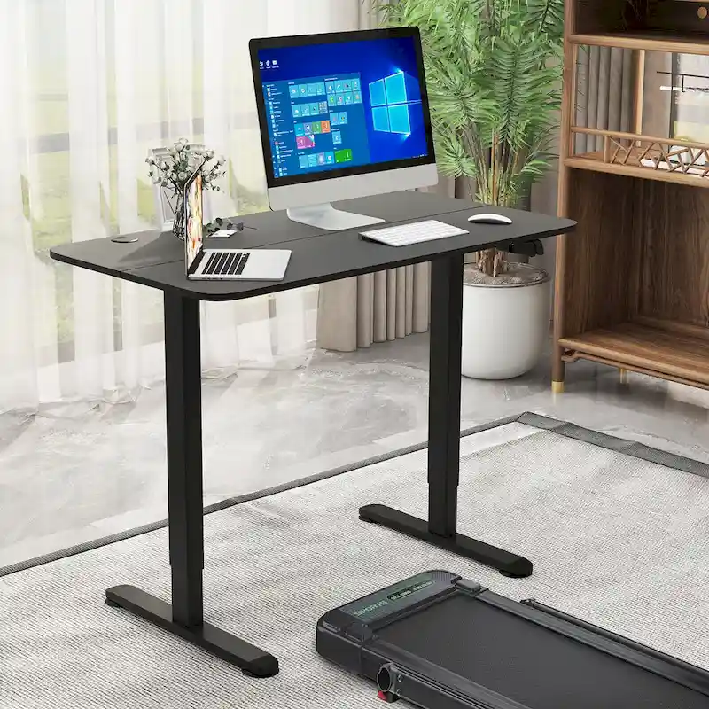 Gymax Electric Standing Desk Adjustable Stand up Computer Desk