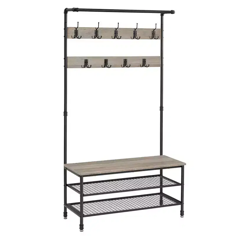 Vasagle 3-in-1 Entryway Coat Rack and Storage Bench