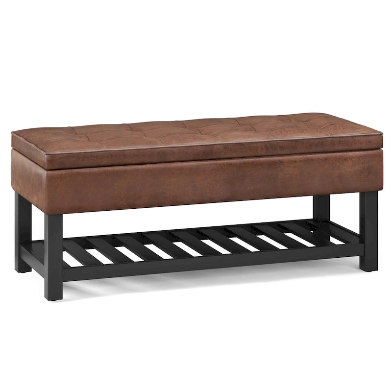 44 inch Wide Transitional Rectangle Ottoman Bench