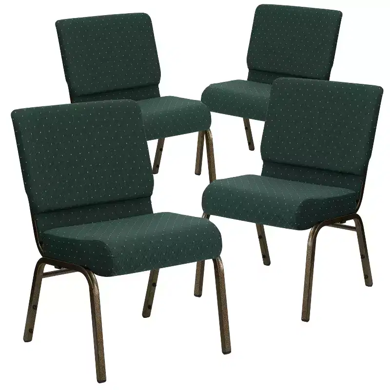 4 Pack 21''W Stacking Church Chair