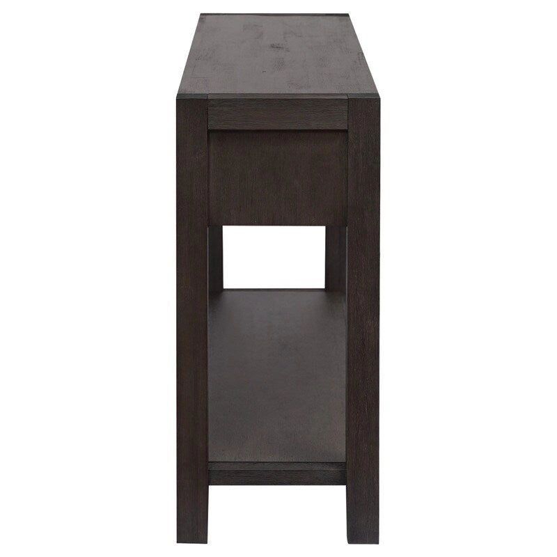 55.1W Console Table with 2 Drawers and 1 Shelf - N/A