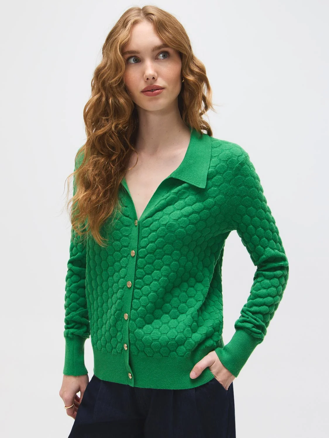 Honeycomb Stitch Cardigan