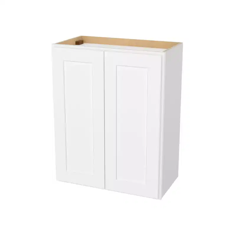 HOMLUX Easy-DIY 12 in D in Shaker White Ready to Assemble Wall Kitchen Cabinet 2 Doors-2 Shelves