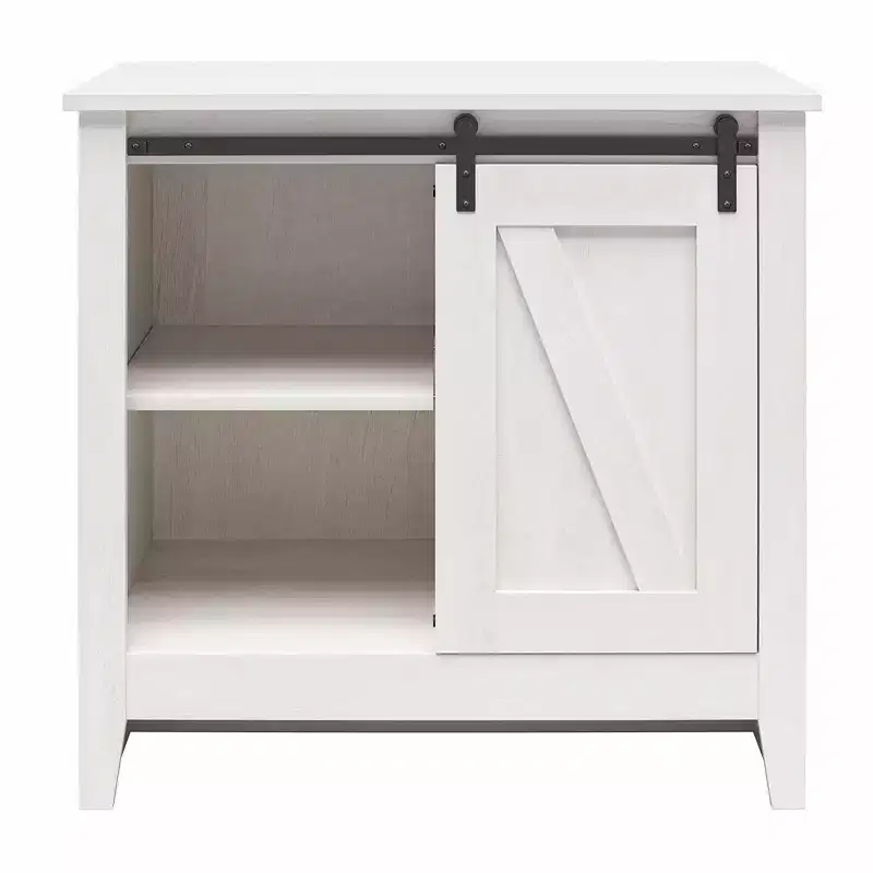 Farmhouse Nightstand with 4 Shelves