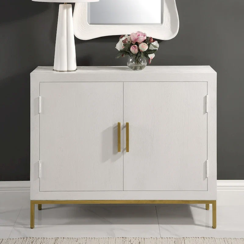 Front Range White 2 Door Cabinet - 40.25W x 34H x 13D