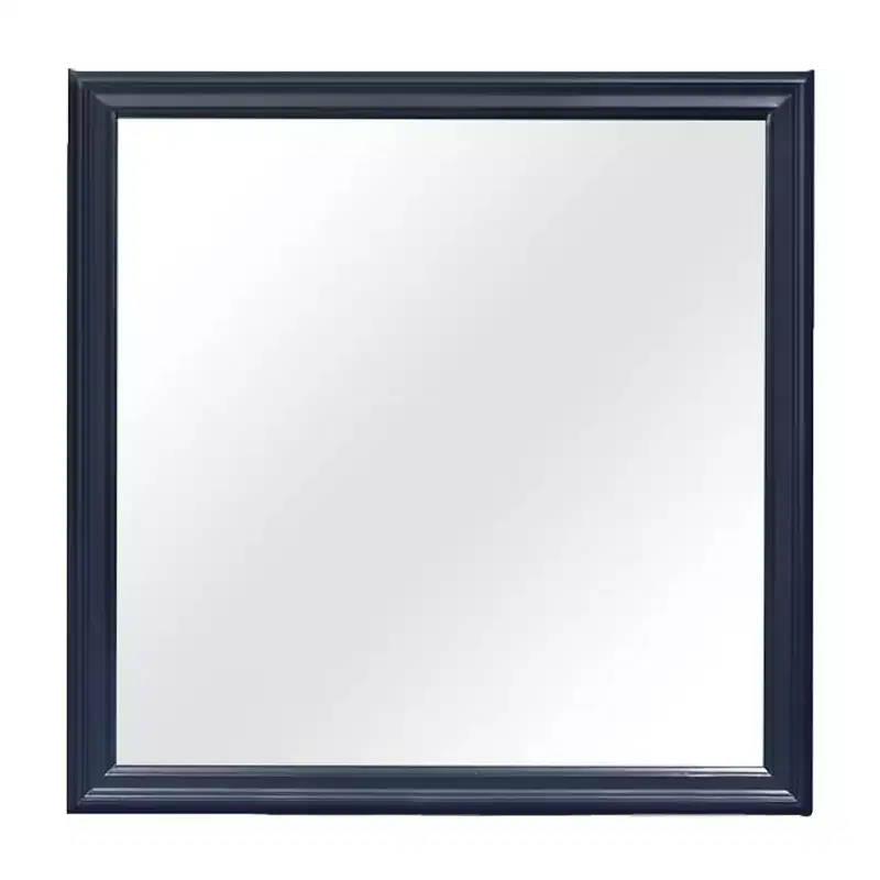HomeStock Blue Framed Mirror with Traditional Louis Phillipe Design  Large Modern Bedroom Mirror