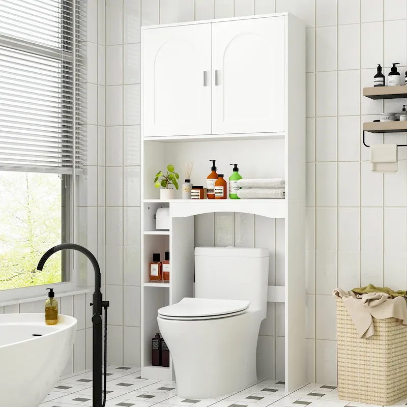 Over The Toilet Storage Cabinet with Door