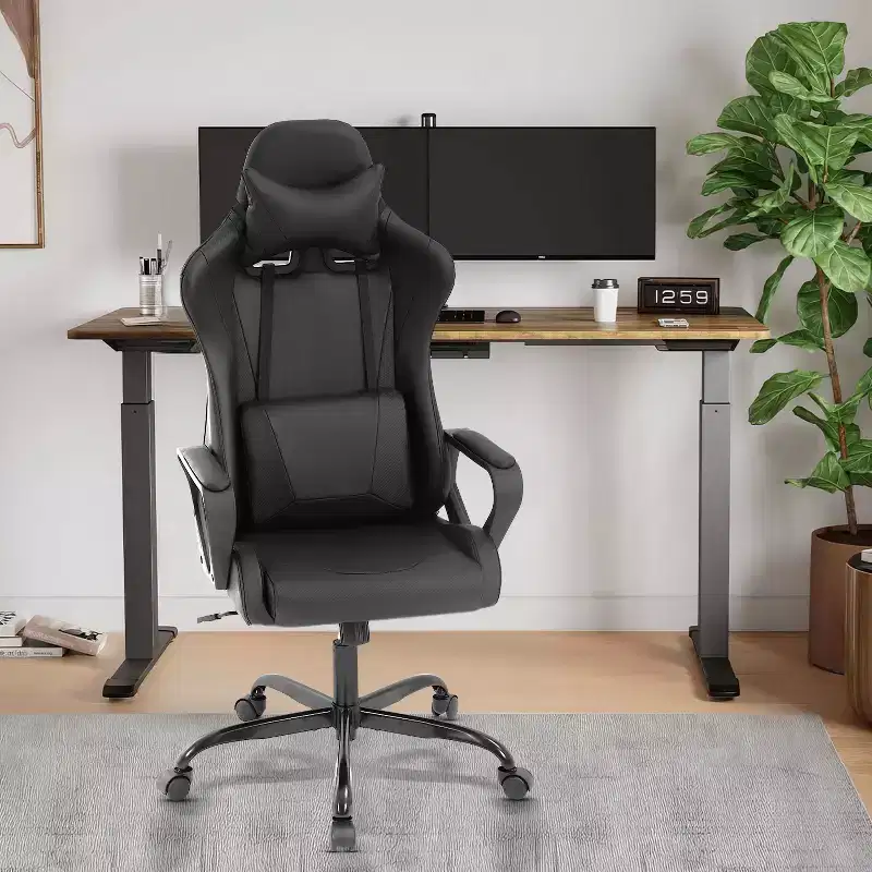 BestMassage Gaming Desk Chair Office Chair Computer Chair with Armrests 360 Swivel Lumbar Support Executive Task Chair for Adults
