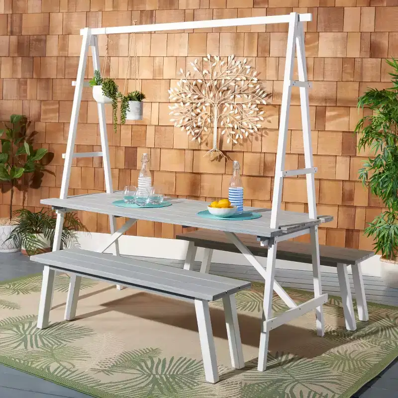 Willamy 3 Piece Dining Set - Indoor/Outdoor - PAT6761 - Safavieh