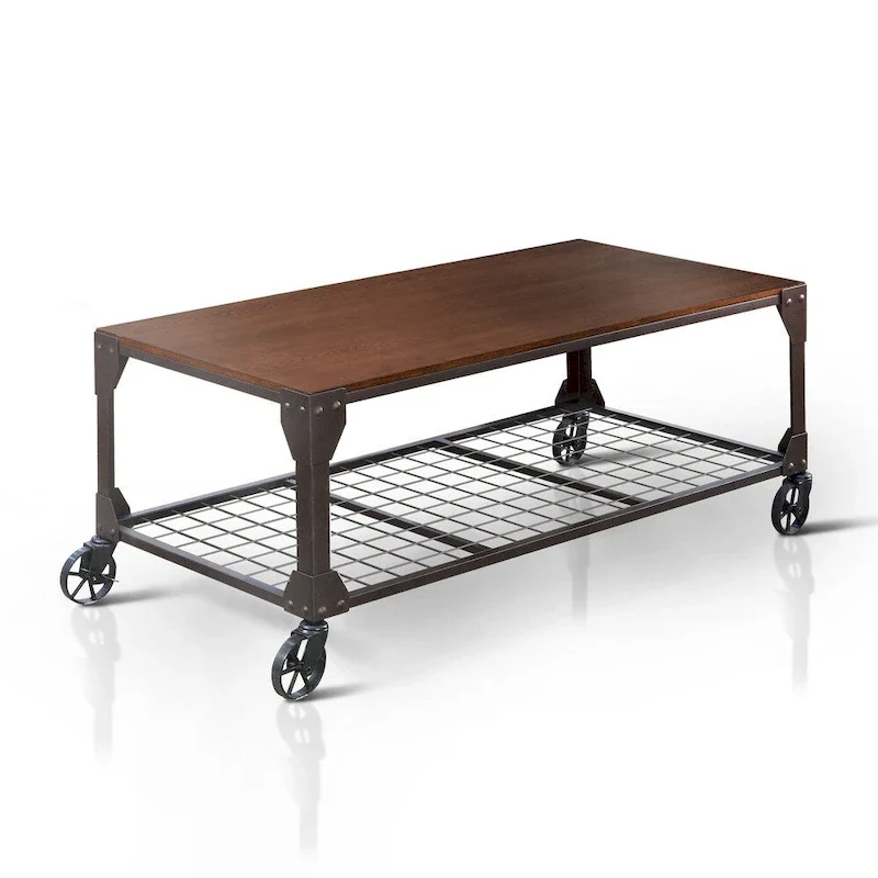 Gace Urban Oak 48-inch Casters Coffee Table