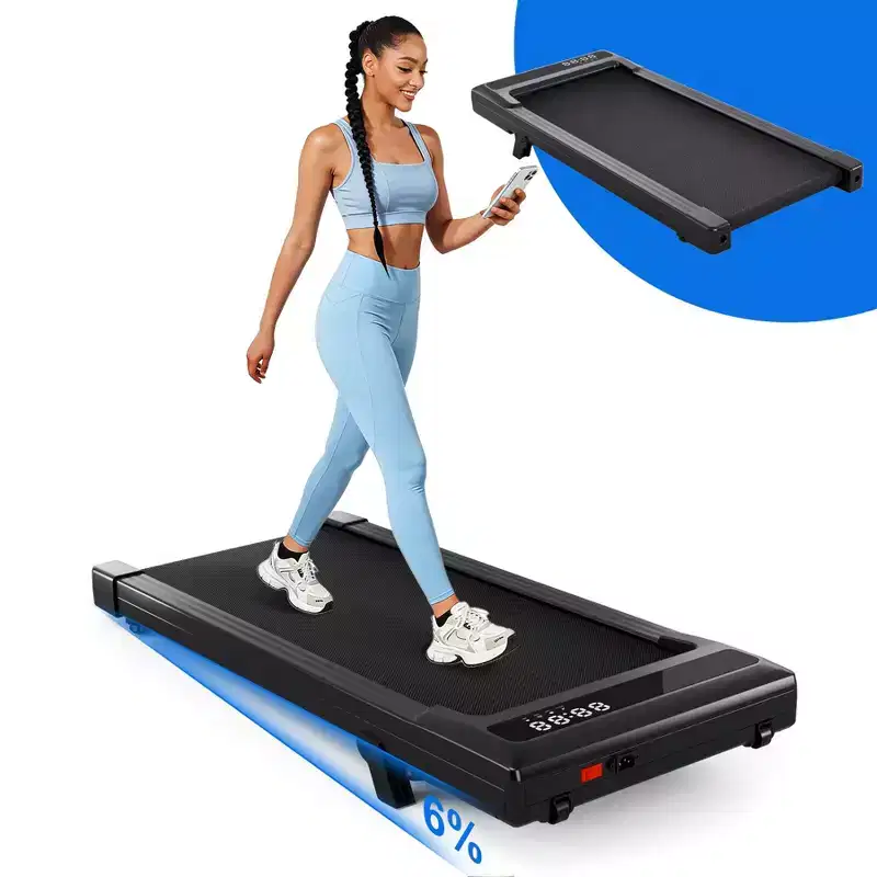 Superun Walking Pad Treadmill with 6% Manual Incline,0.6-3.8 MPH,2.5 HP,300 lb Capacity