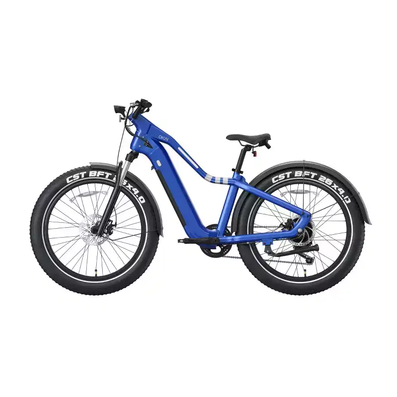 OKAI Ranger 26" Step Over Electric Mountain Bike - Mariner Blue