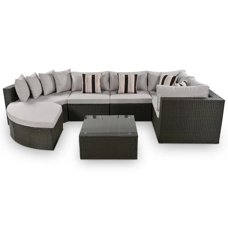 QQ 7-piece Outdoor Wicker Sofa Set