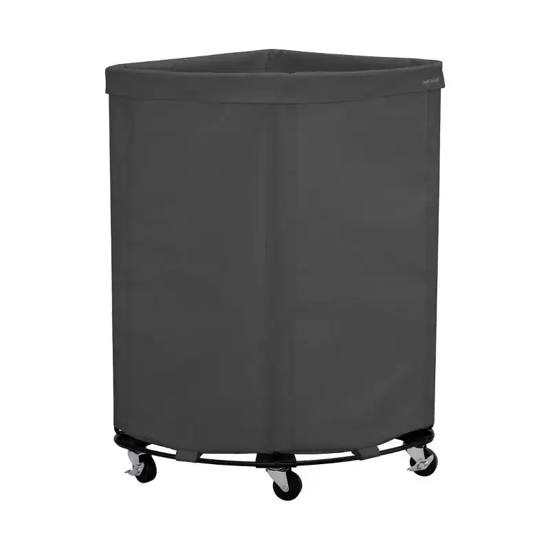 Heavy-Duty Rolling Corner Laundry Room Hamper