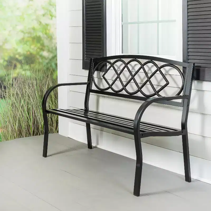 Evergreen Celtic Knot Garden Bench