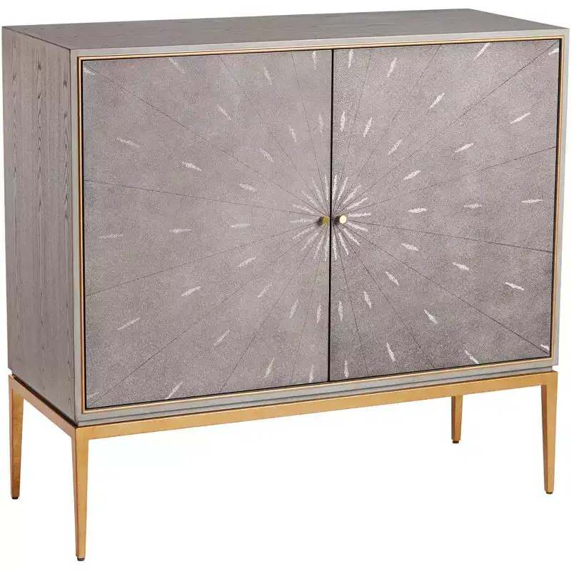 55 Downing Street Tate 39 1/2 Wide 2-Door Gray Wood Modern Accent Chest