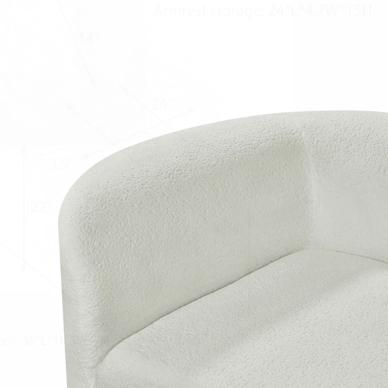 Modern Curved Sectional Sofa with High-Quality Upholstery and Spacious Seating