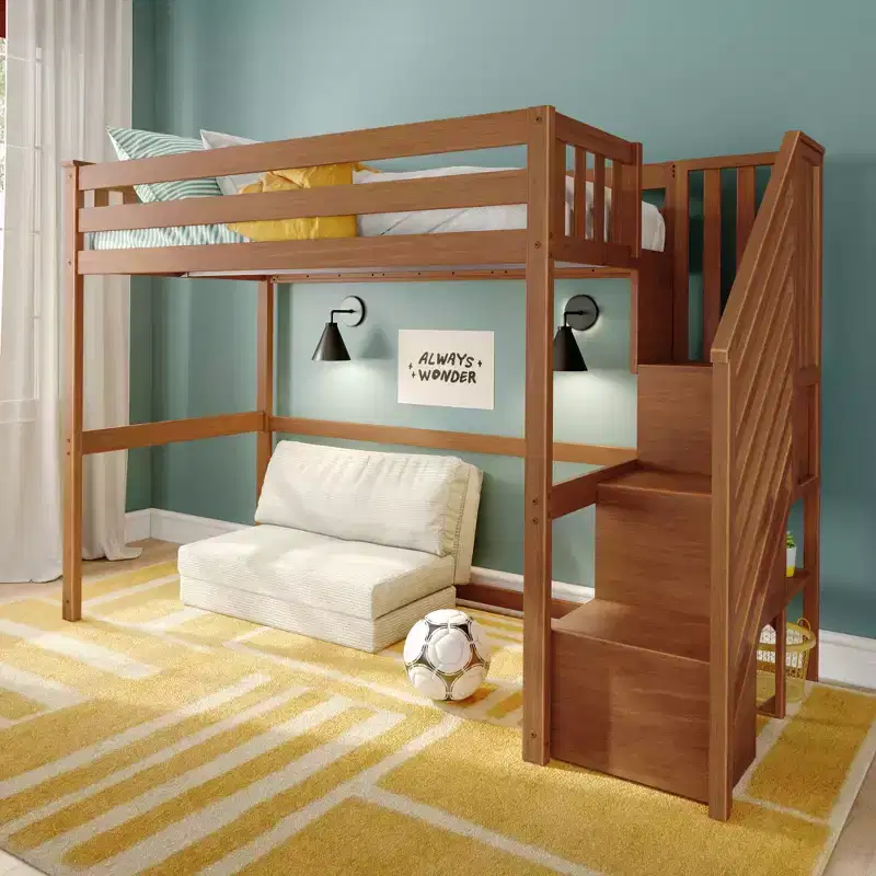Classic Twin High Loft with Staircase