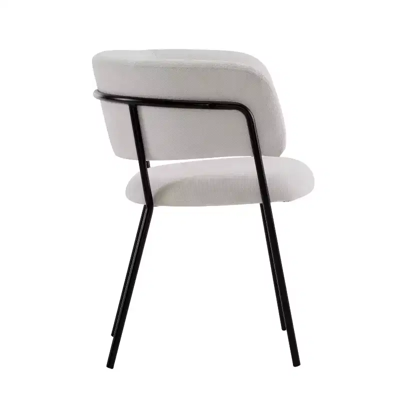 Christopher Knight Home Nest Modern Upholstered Dining Chairs with Metal Frame (Set of 2)