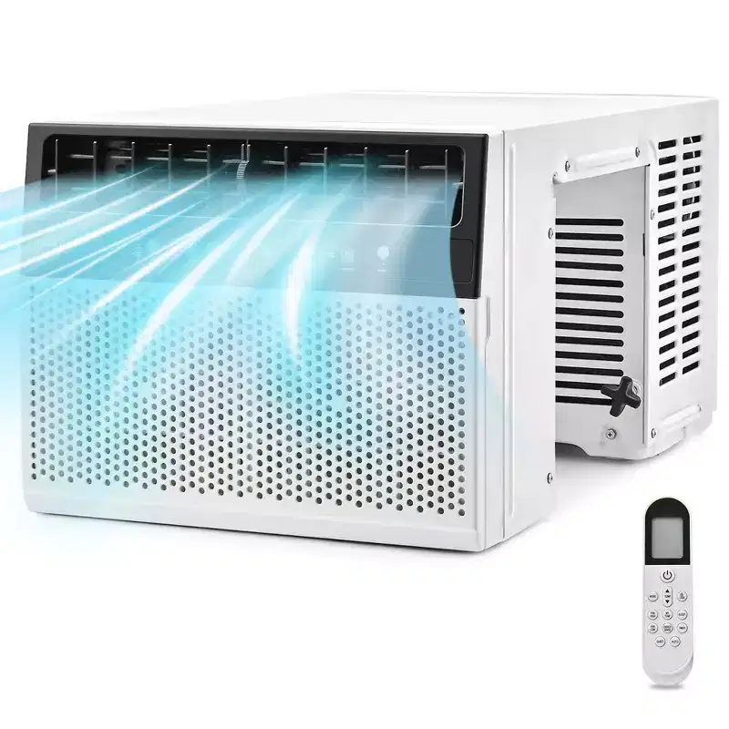 Costway 8100 BTU (12000 BTU Ashrae) Window Air Conditioner with Remote, LED Control Panel, up to 400 Sq.Ft.