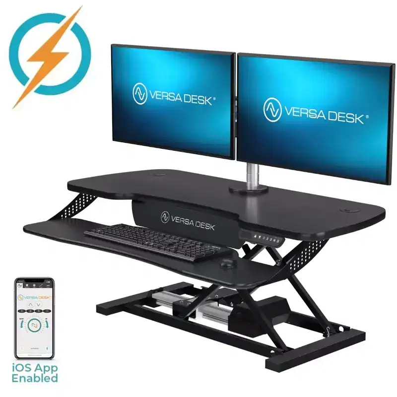 Electric Height Adjustable Standing Desk Converter 40