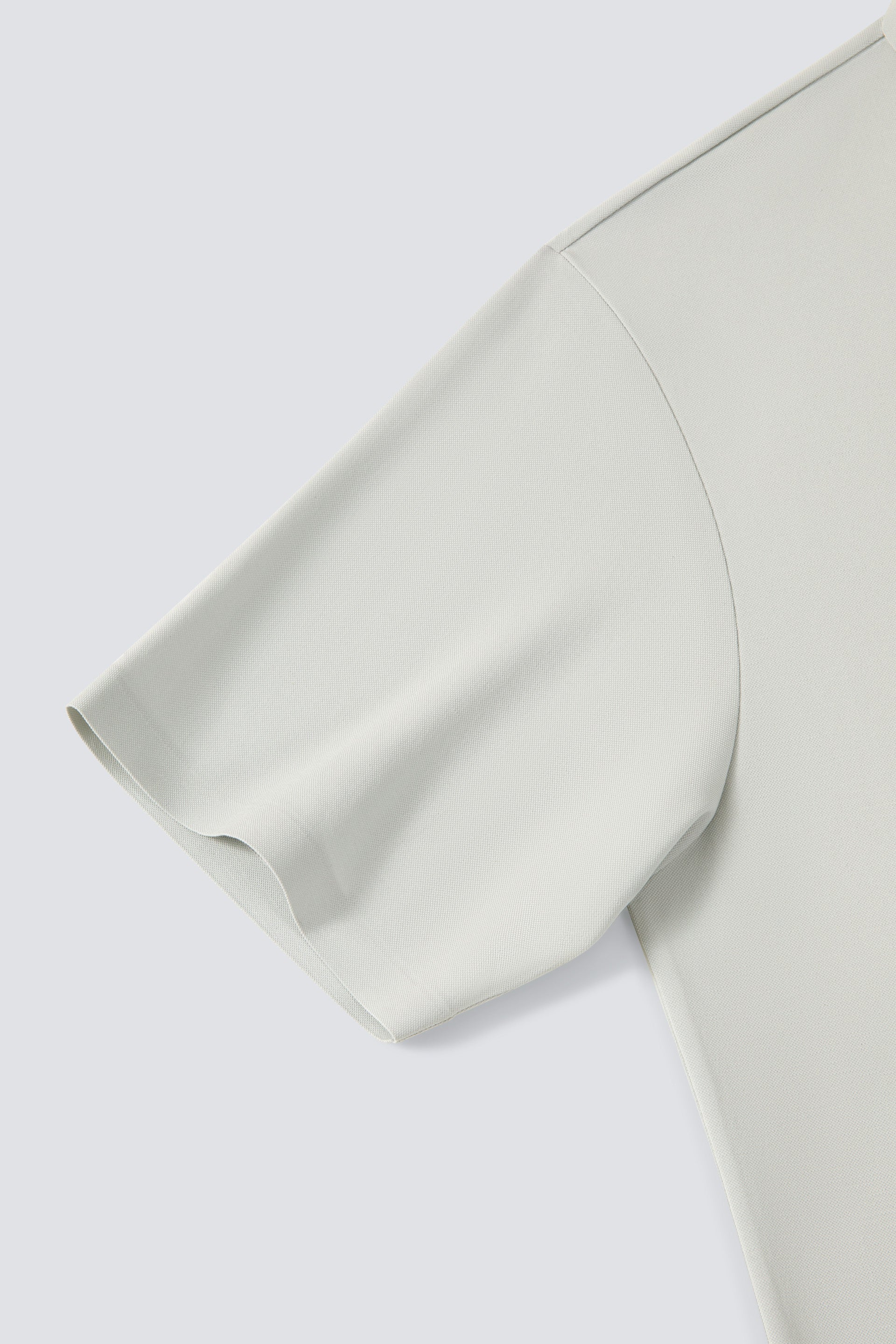 Concealed Placket Sharp Pique Polo – Grey