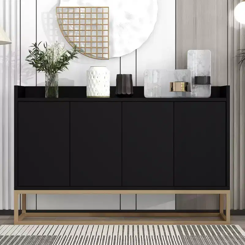Whisen Modern Sideboard Elegant Buffet Cabinet with Large Storage Space for Dining Room, Entryway