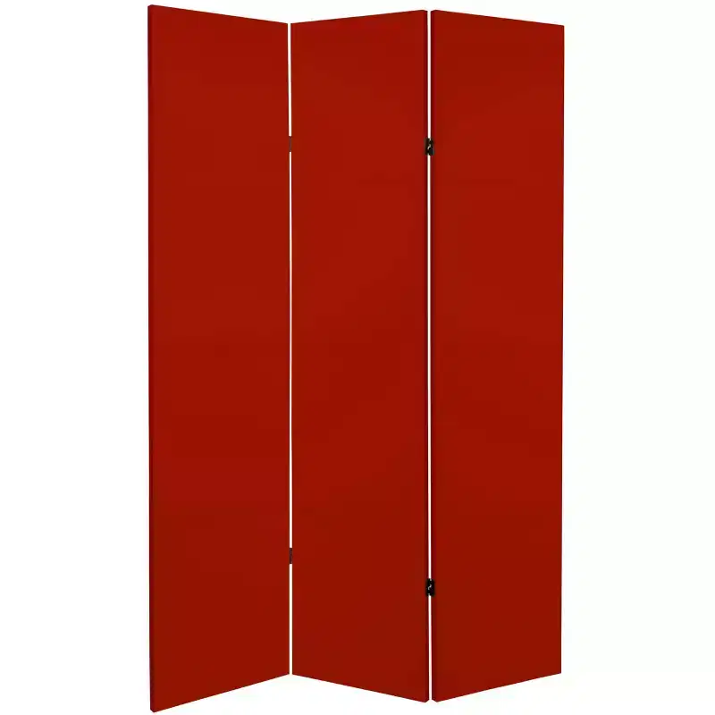 6-Panel Double Sided Solid Canvas Room Divider