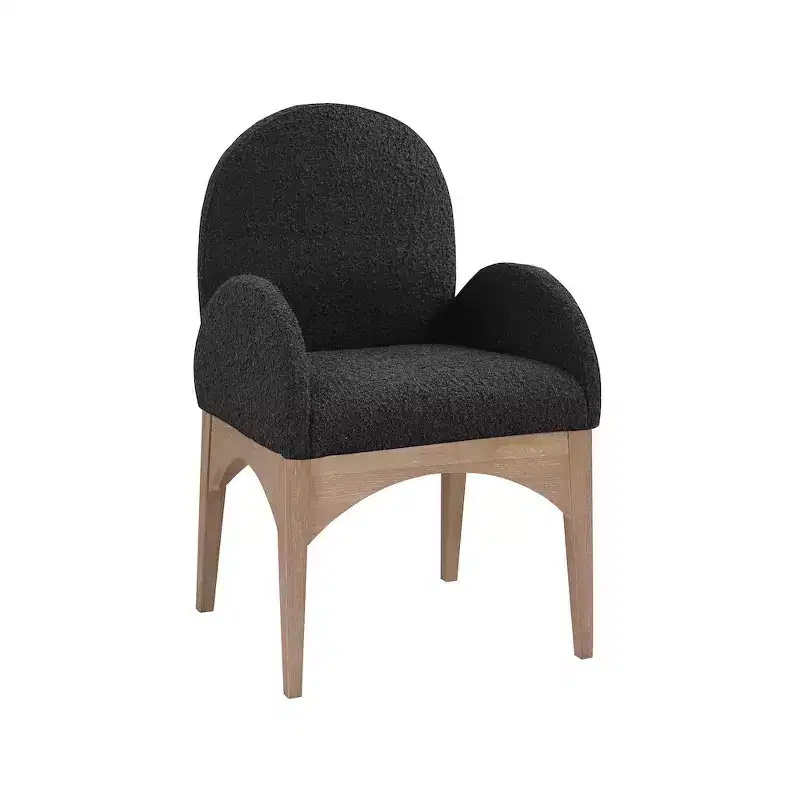 Meridian Furniture,Waldorf Boucle Fabric Dining Chair