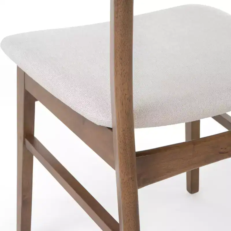Christopher Knight Home Fausett Mid Century Modern Fabric Upholstered Wood 5 Piece Dining Set