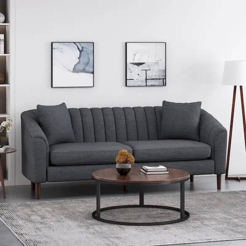 Ansonia Channel-tufted Sofa by Christopher Knight Home