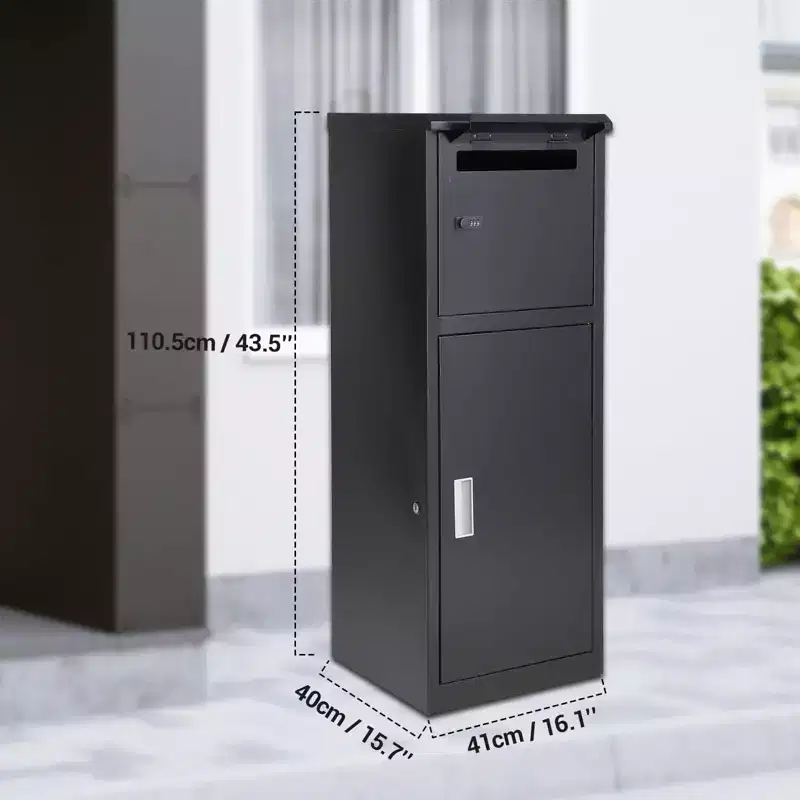 Package Delivery Box, 7.2 Cu Ft Anti-Theft Steel Combination Lock, Waterproof for Porch & Curbside
