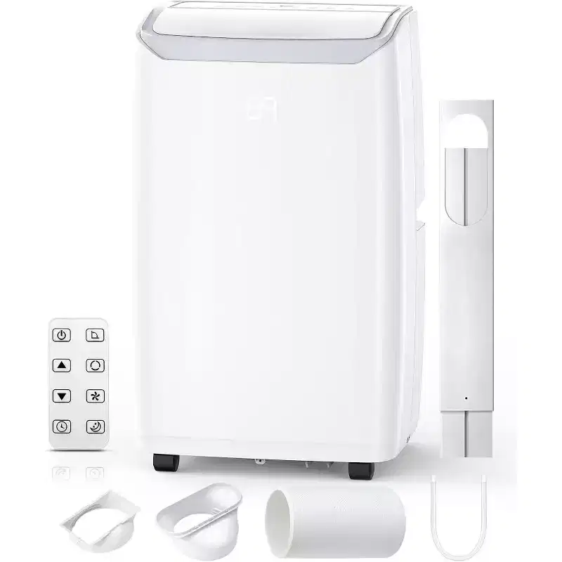 14,000 BTU 3-in-1 Portable Air Conditioner with Window Kit, Cools up to 750 Sq.Ft, 75-Pint Dehumidifier