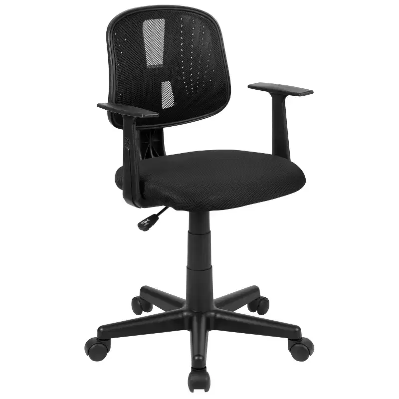 Mid-Back Mesh Swivel Task Office Chair with Pivot Back and Arms