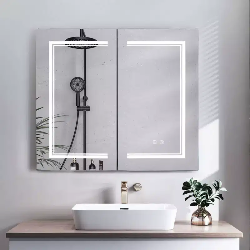 Karl Home Bathroom Wall Cabinet with Mirror