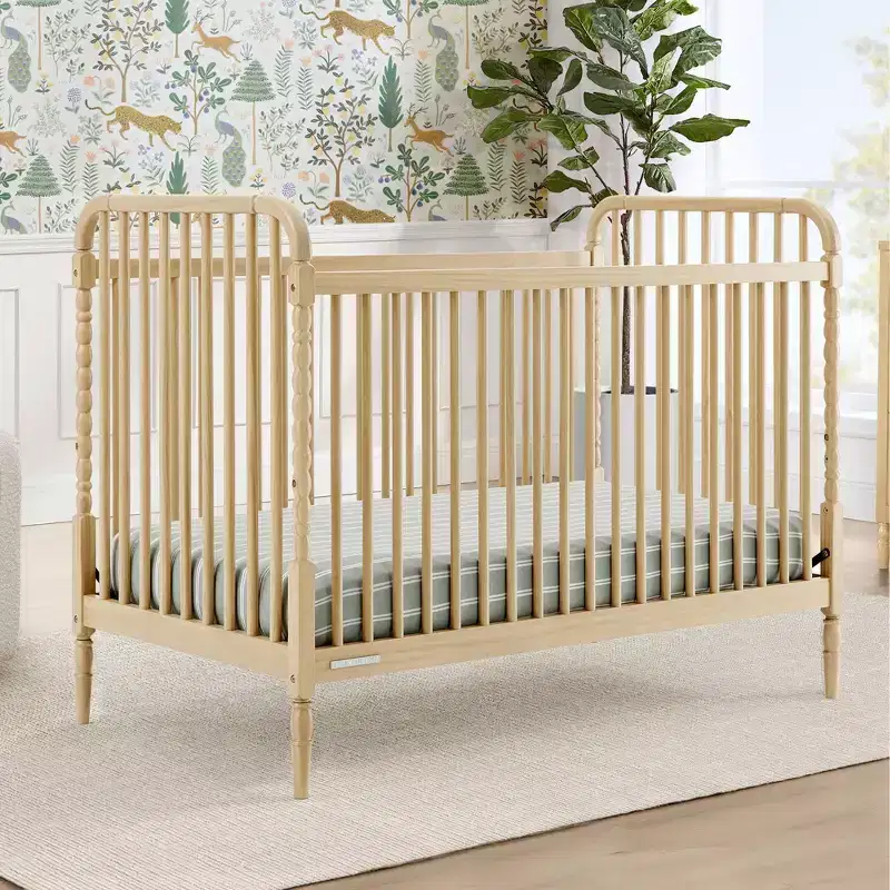 Wood 4-in-1 Convertible Baby Crib 55''W x 30.5''D x 41''H