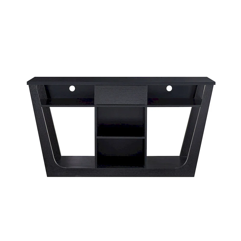 Modern 60-inch 6-Shelf 1-Drawer TV Console