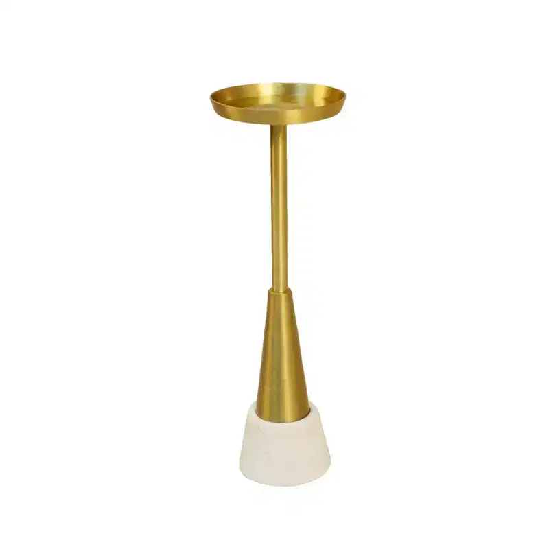 Carolina Living Barclay Small Drink Accent Table Gold