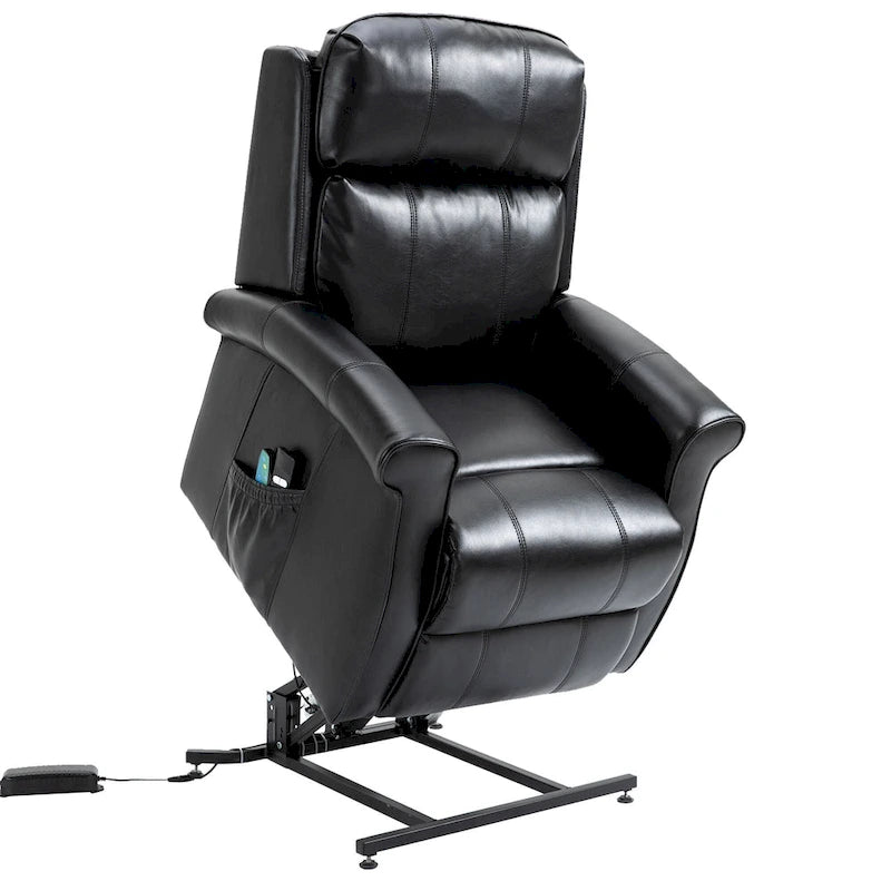 Faux Leather Elderly Power Lift Recliner Chair with Massage