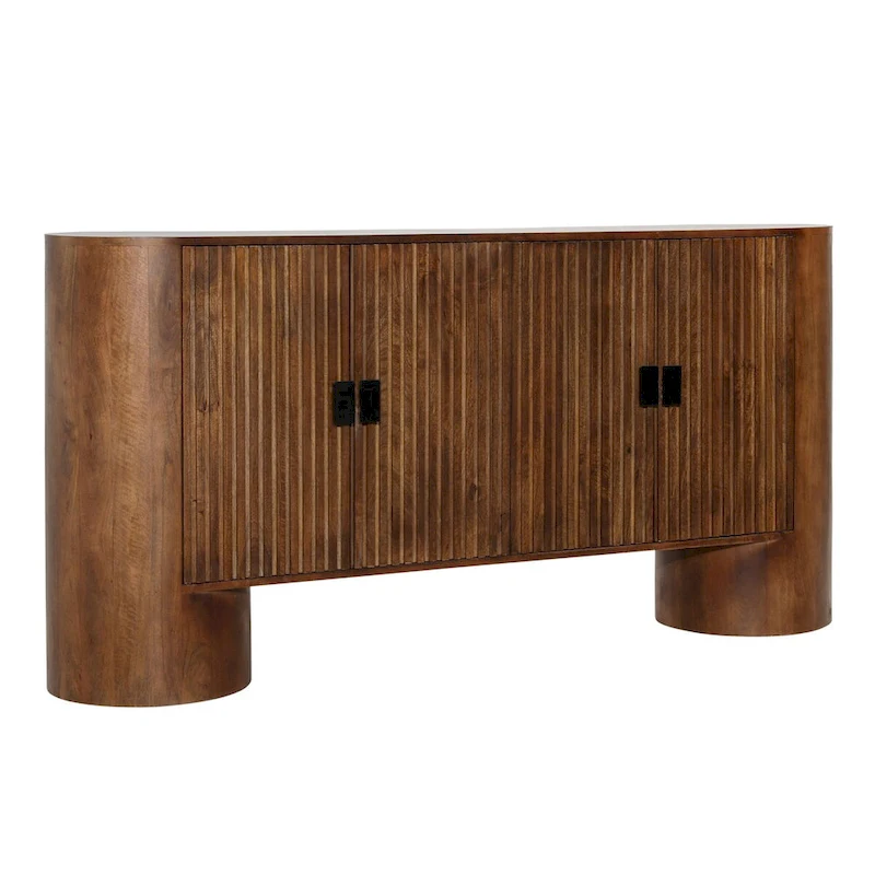 Saddle 67 Wide Sideboard, Medium Brown