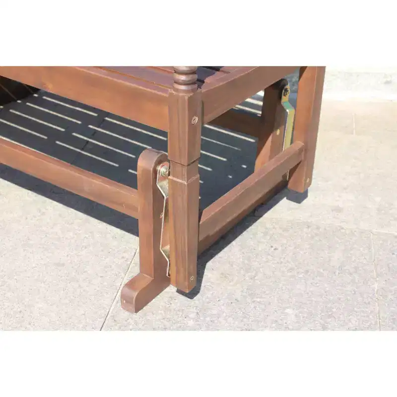 Nantucket Glider Bench - Merry Products: Acacia Hardwood, Rust-Resistant, 500lb Capacity