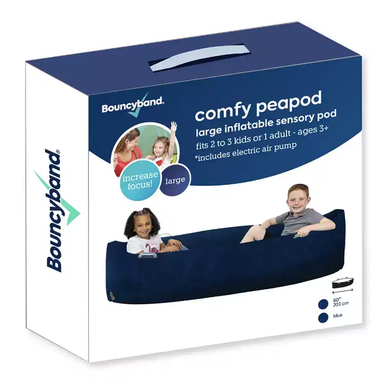 80-Inch Inflatable Sensory Pod for Kids - Blue, Calming