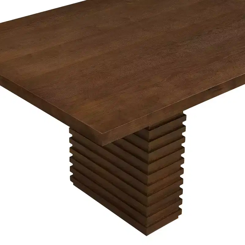 Christopher Knight Home Yao Modern 7 Piece Dining Set with Rectangular Table and 6 Rubberwood Upholstered Chairs