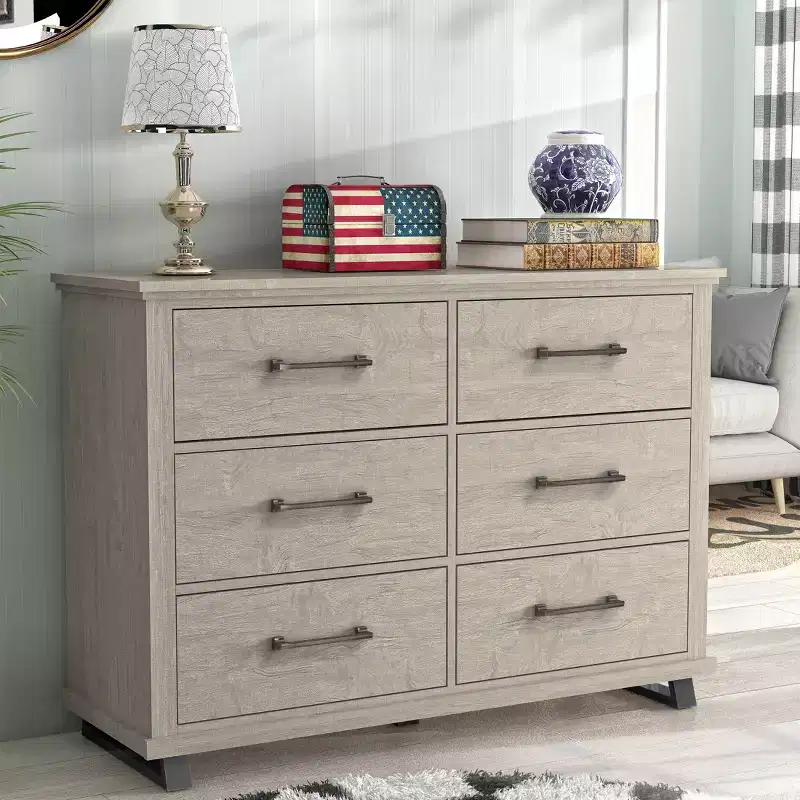 52-inch six-drawer chest