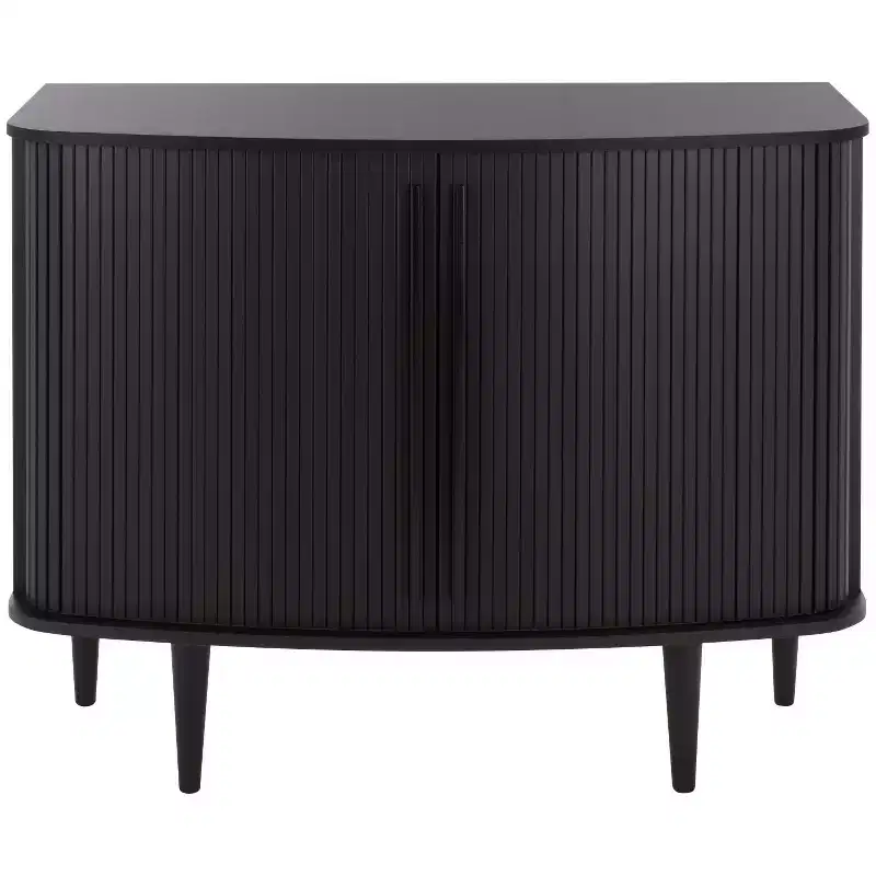 Tambour Door Compact Sideboard, Walnut