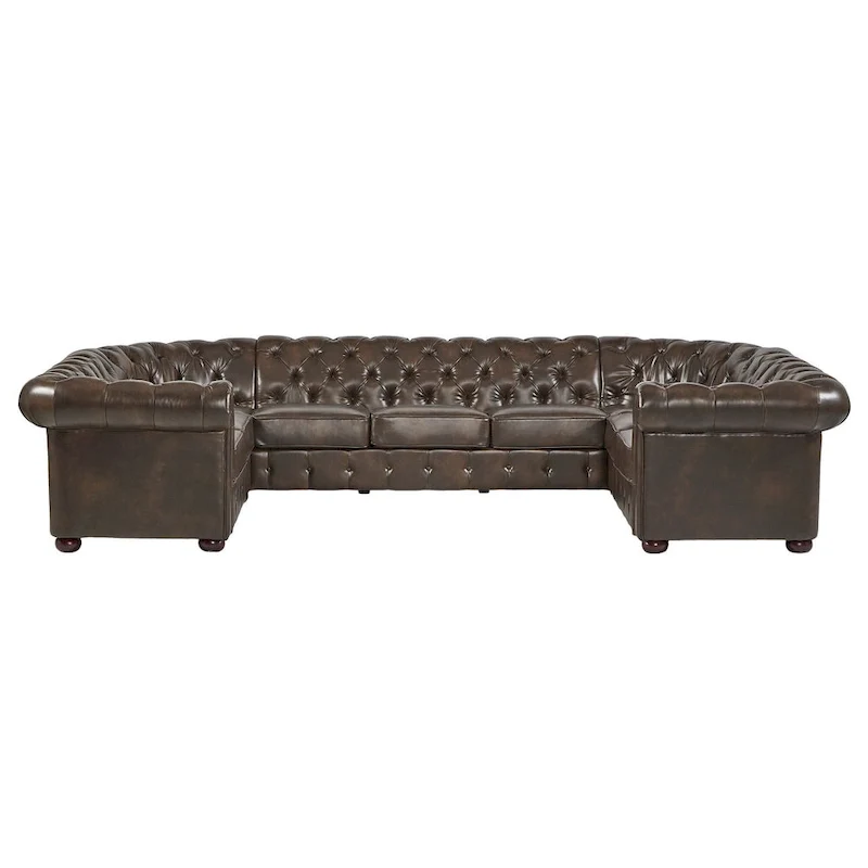 Knightsbridge Chesterfield U-shaped Sectional by iNSPIRE Q Artisan