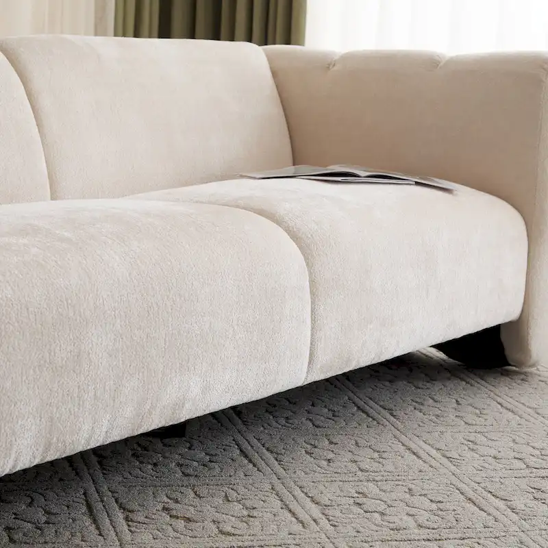 Christopher Knight Home - Tonson 83 3-Seater Wave Design Sofa