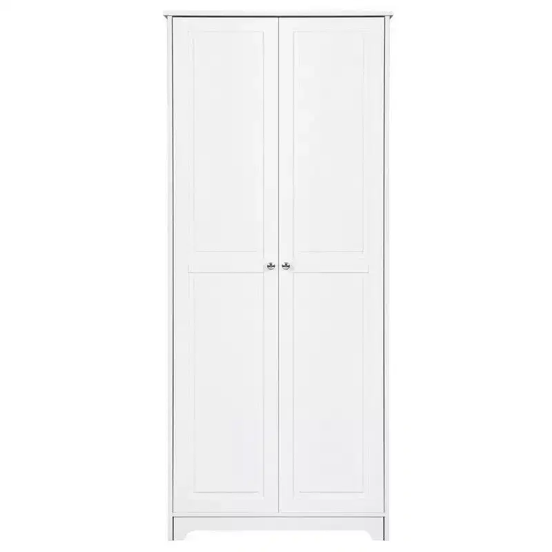 72-Inch White Armoire Wardrobe